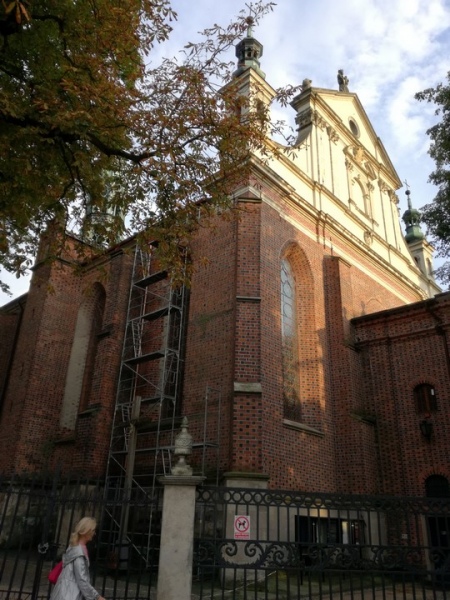 Cattedrale di Sandomierz in fase di restauro
