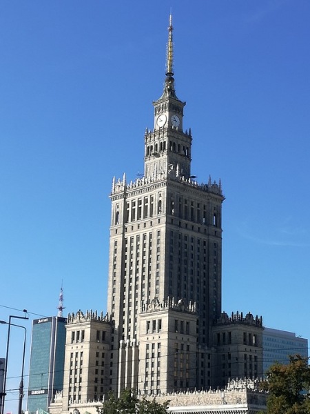 Il Palazzo della Cultura e della Scienza a Varsavia