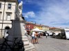 Palmanova - La Piazza Grande o Piazza d'Armi. Circondano la piazza undici statue.